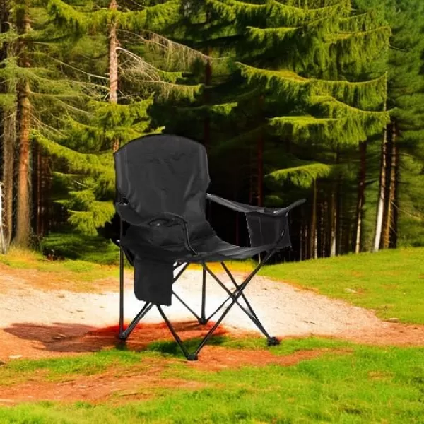 imageAmazon Basics Camping ChairX Large  Padded  Black