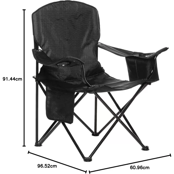 imageAmazon Basics Camping ChairX Large  Padded  Black
