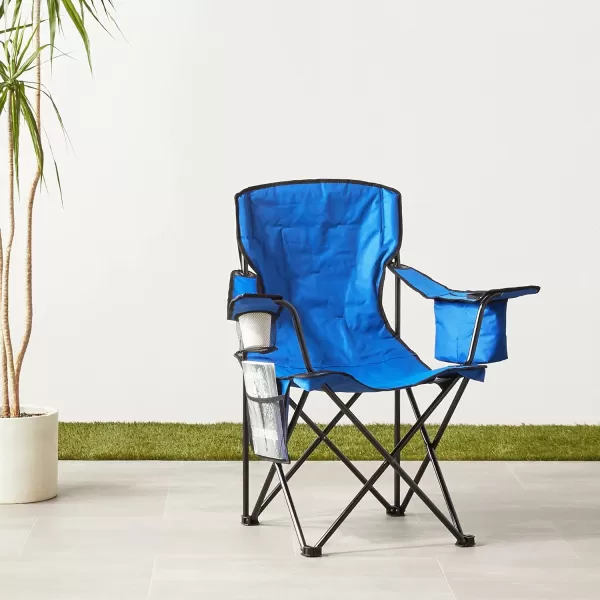 imageAmazon Basics Camping ChairX Large  Padded  Blue