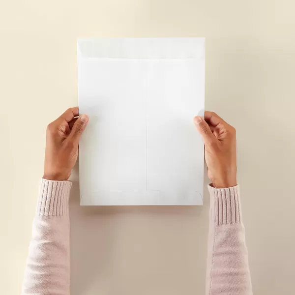imageAmazon Basics Catalog Mailing Envelopes Peel and Seal 10x13 Inch White 100Pack100Pack