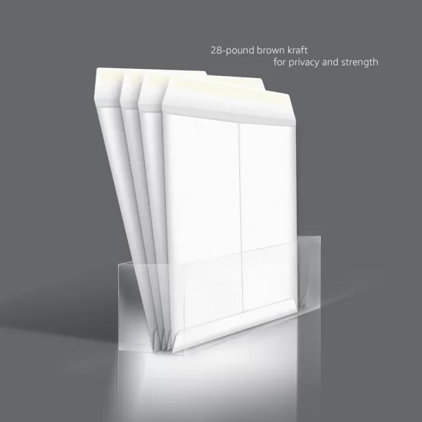 imageAmazon Basics Catalog Mailing Envelopes Peel and Seal 10x13 Inch White 100Pack100Pack