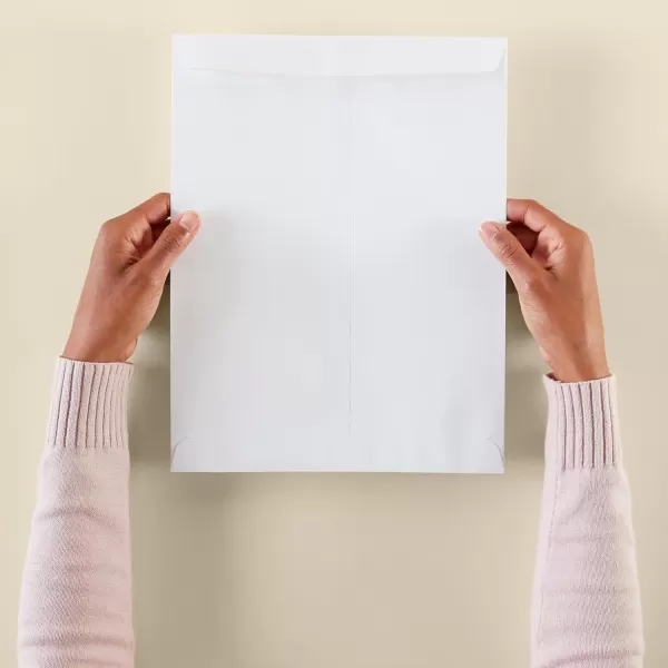 imageAmazon Basics Catalog Mailing Envelopes Peel and Seal 10x13 Inch White 100Pack100Pack