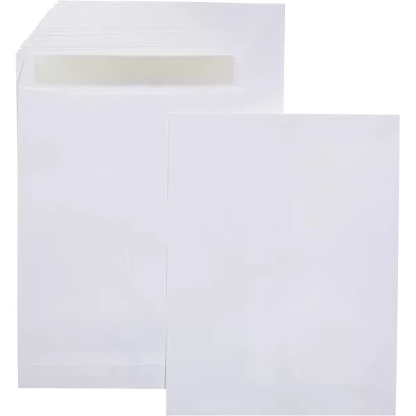 imageAmazon Basics Catalog Mailing Envelopes Peel and Seal 10x13 Inch White 100Pack100Pack