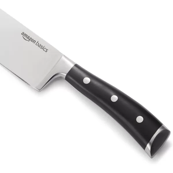 imageAmazon Basics Classic 8inch Chefs Knife with Three Rivets Silver