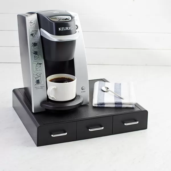 imageAmazon Basics Coffee Pod Storage Organizer Drawer for KCup Pods 36 Pod Capacity Black
