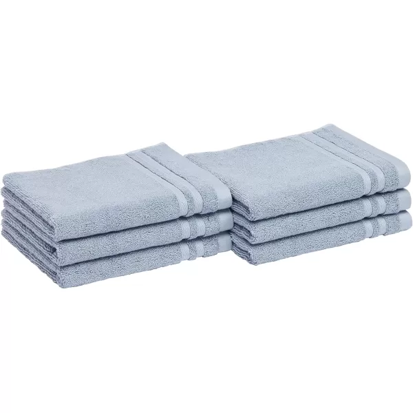 imageAmazon Basics Cotton Bath Towels Made with 30 Recycled Cotton Content  2Pack 30quot x 54quot Blue GreyBlue