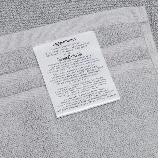 imageAmazon Basics Cotton Bath Towels Made with 30 Recycled Cotton Content  2Pack 30quot x 54quot Blue GreyBlue Grey
