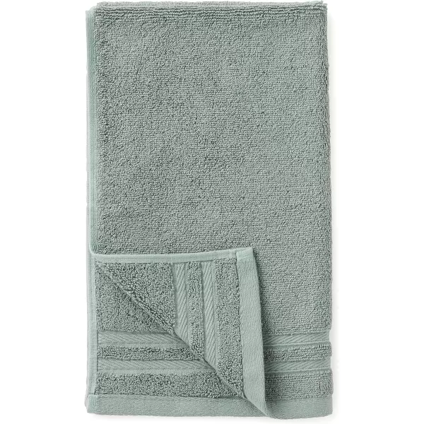 imageAmazon Basics Cotton Bath Towels Made with 30 Recycled Cotton Content  2Pack 30quot x 54quot Blue GreyGreen