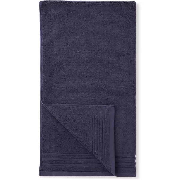 imageAmazon Basics Cotton Bath Towels Made with 30 Recycled Cotton Content  2Pack 30quot x 54quot Blue GreyMidnight Blue