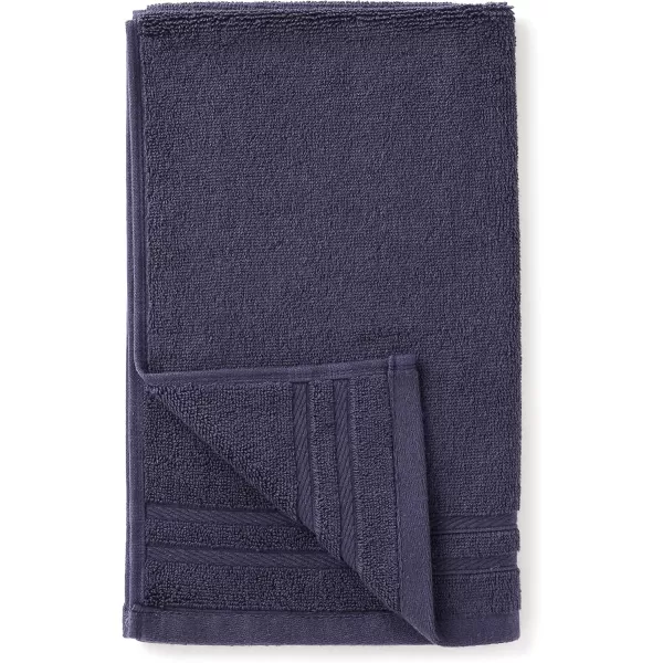imageAmazon Basics Cotton Bath Towels Made with 30 Recycled Cotton Content  2Pack 30quot x 54quot Blue GreyMidnight Blue