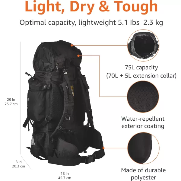 imageAmazon Basics Internal Frame BackpackBlack
