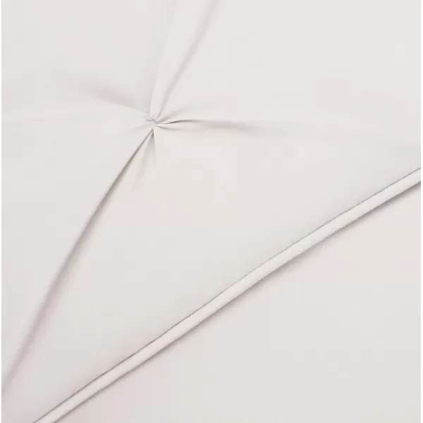 imageAmazon Basics King Size Comforter Sets AllSeason DownAlternative 3Piece Bedding Set Pinch Pleat Design Bright WhiteCream