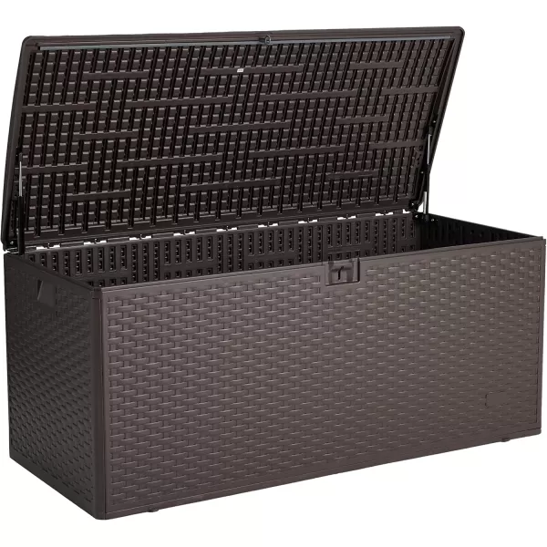 imageAmazon Basics Organization and Storage Outdoor 150 gallon Deck Box Brown150 gallon