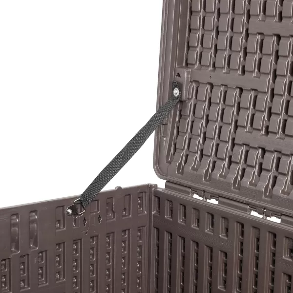 imageAmazon Basics Organization and Storage Outdoor 150 gallon Deck Box Brown99 gallon