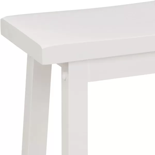 imageAmazon Basics Solid Wood SaddleSeat Kitchen Island Counter Barstool 29Inch Height Black  Set of 2White