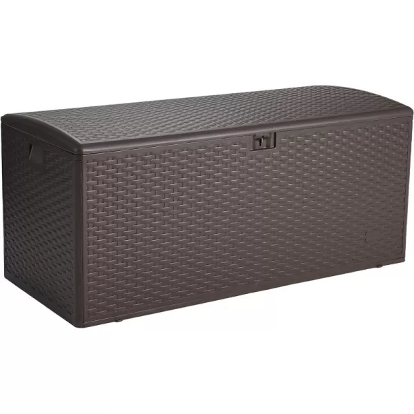 imageAmazon Basics Organization and Storage Outdoor 150 gallon Deck Box Brown150 gallon