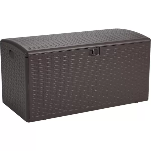 imageAmazon Basics Organization and Storage Outdoor 150 gallon Deck Box Brown99 gallon