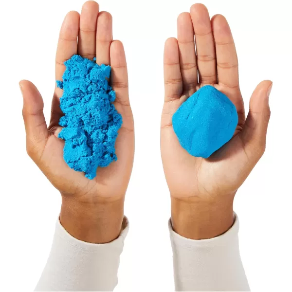 imageAmazon Basics 11 Piece Moldable Sensory Sand Toy Kit with Castle Molds and Tools 3lbs Blue Color for Kids Ages 3 and UpBlue