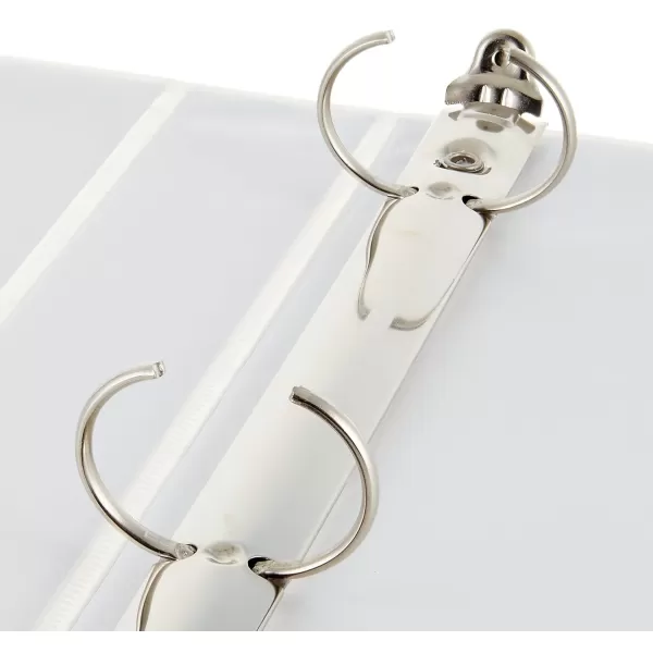 imageAmazon Basics 3Ring Binder 1Inch  White 1 Pack4Pack