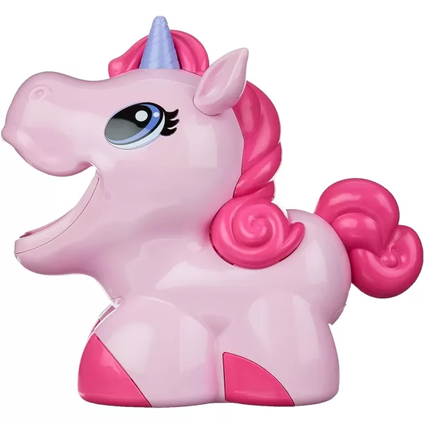 imageAmazon Basics Kids Outdoor Automatic Unicorn Bubble Blowing Machine With Solution Gift for Age 3Y Pink