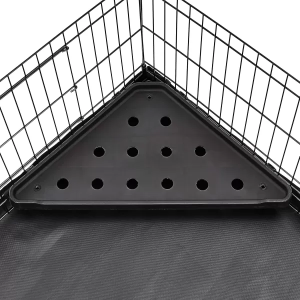 imageAmazon Basics Leakproof Canvas Bottom Guinea Pig Pet Cage with Divider Set Black 476quotL x 242quotW x 140quotH476L x 242W x 140H