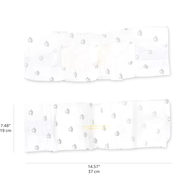 imageAmazon Basics Male Dog Wrap Disposable Male Dog Diapers Small Pack of 30 WhiteXSmall Pack of 30