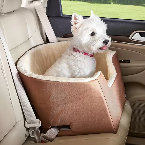 imageAmazon Basics Pet Car Booster Bucket Seat  18quot x 18quot x 16quot TanTan