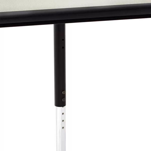 imageAmazon Basics Rectangular School Activity Kids Writing Desk Ball Glide Legs Adjustable Height 1930 Inch Grey TopBlack Edge 47quot W x 29quot L x 30quot H47W x 29L x 30H