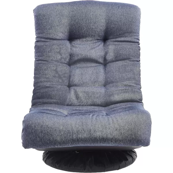 imageAmazon Basics Swivel Foam Lounge Chair  with Headrest Adjustable Denim Blue 263D x 235W x 137H inBlue
