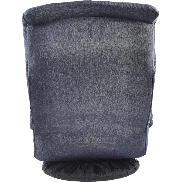 imageAmazon Basics Swivel Foam Lounge Chair  with Headrest Adjustable Denim Blue 263D x 235W x 137H inBlue