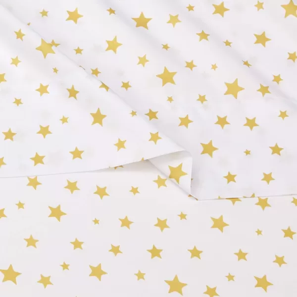 imageAmazon Basics Kids Soft EasyWash Lightweight Microfiber 3Piece Sheet Set Toddler Red SolidStarry Stars