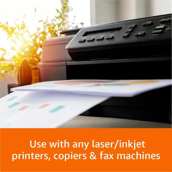 imageAmazon Basics Multipurpose Copy Printer Paper 85 x 11 inches 20 lb 1 Ream 500 Sheets 92 Bright WhiteTruckload  8 400 Reams