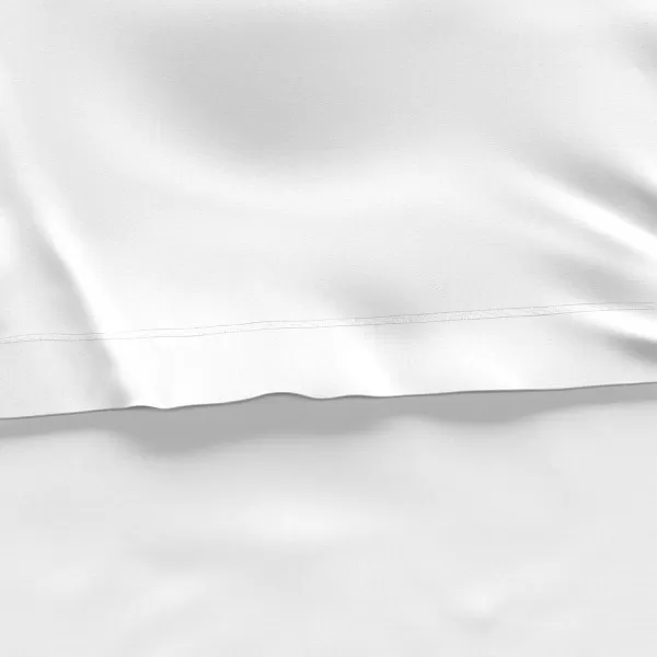 imageAmazon Basics 3 Piece Bed Sheets Set 100 Cotton Jersey Includes Super Soft Flat and Fitted Sheets Pillowcase 28 x 52 Inches Toddler White SolidWhite