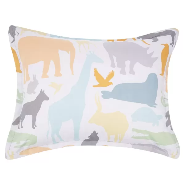 imageAmazon Basics Kids EasyWash Microfiber BedinaBag 5Piece Bedding Set Twin Animal Safari