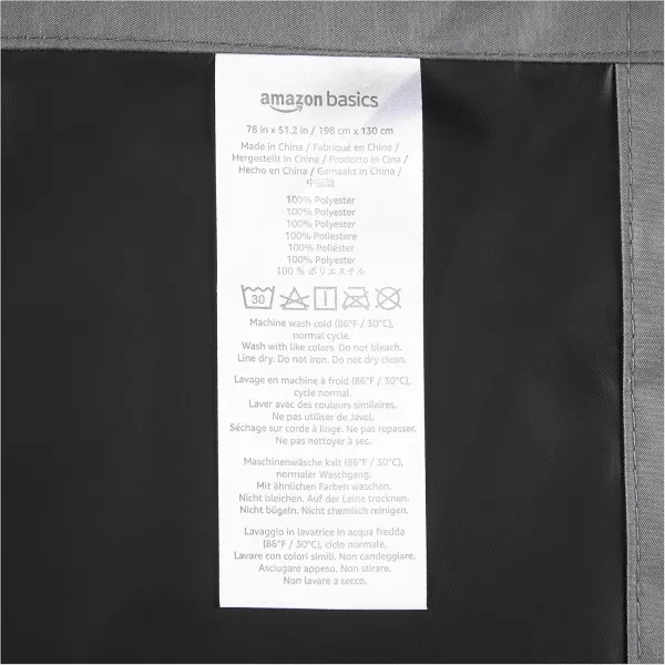 imageAmazon Basics Portable Window Blackout Shades with Suction Cups Moon and Stars Design 78 x 50 Inch 1 PackDark Grey