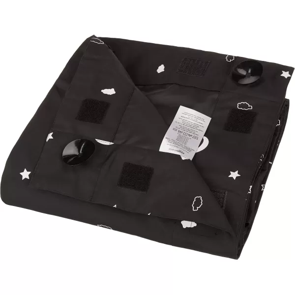 imageAmazon Basics Portable Window Blackout Shades with Suction Cups Moon and Stars Design 78 x 50 Inch 1 PackMoon and Stars