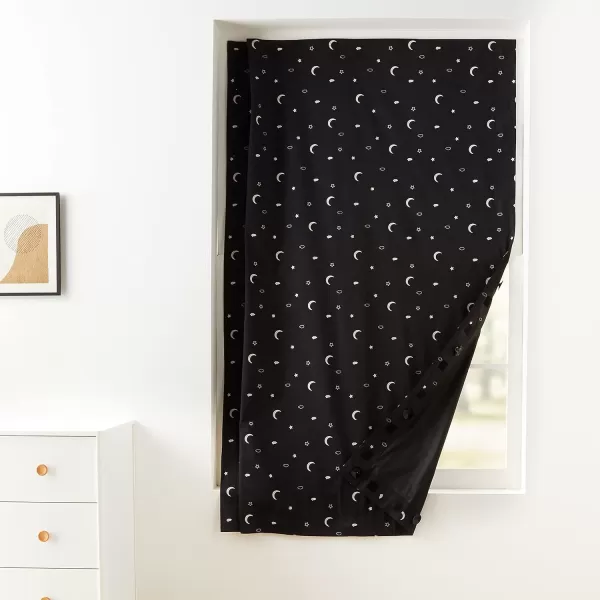 imageAmazon Basics Portable Window Blackout Shades with Suction Cups Moon and Stars Design 78 x 50 Inch 1 PackMoon and Stars