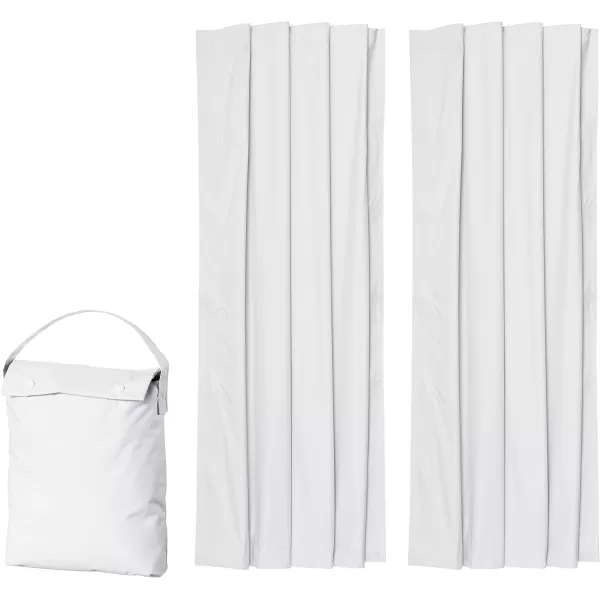 imageAmazon Basics Portable Window Blackout Shades with Suction Cups Moon and Stars Design 78 x 50 Inch 1 PackWhite