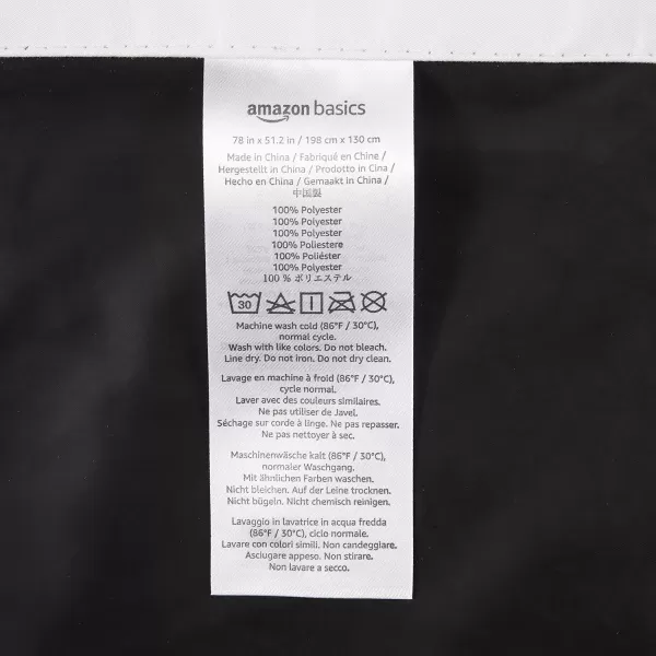 imageAmazon Basics Portable Window Blackout Shades with Suction Cups Moon and Stars Design 78 x 50 Inch 1 PackWhite