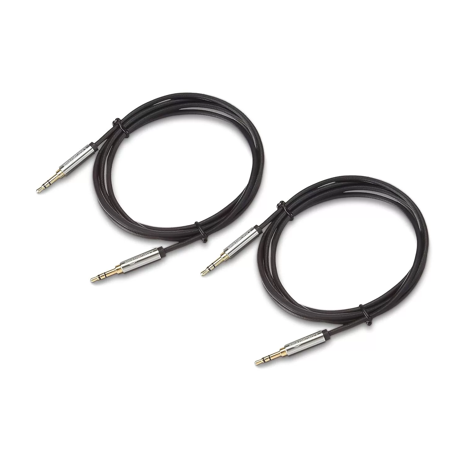 imageAmazon Basics 35mm Aux Audio Cable for Stereo Speaker or Subwoofer with GoldPlated Plugs 4 Foot BlackBlack