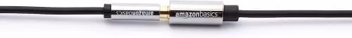 imageAmazon Basics 35mm Aux Jack Audio Extension Cable Male to Female Adapter for Headphone or Smartphone 6 Foot Black12 Feet