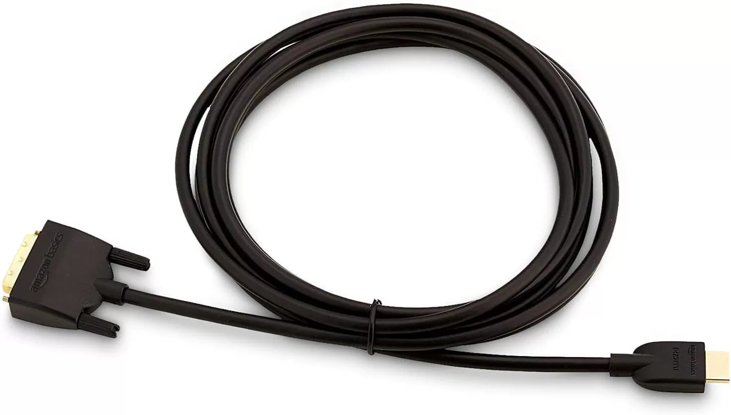 imageAmazon Basics HDMIA to DVI Male Adapter Cable BiDirectional 1080P GoldPlated 3 ft09 m Single Pack Black10 ft