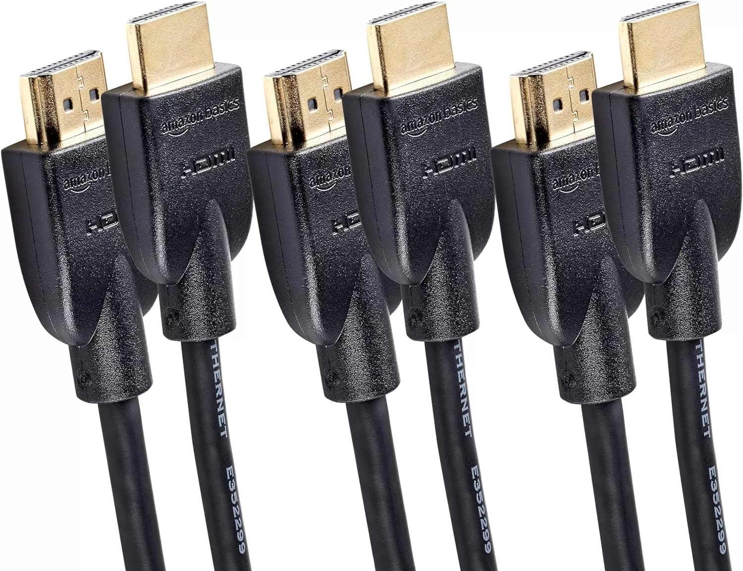 imageAmazon Basics HighSpeed 4K Ultra HD HDMI 20 CableCord 10ft  3m 18 Gbps 60 Hz 2160p 48 bit MaletoMale Ethernet Ready 3D Black10 Feet