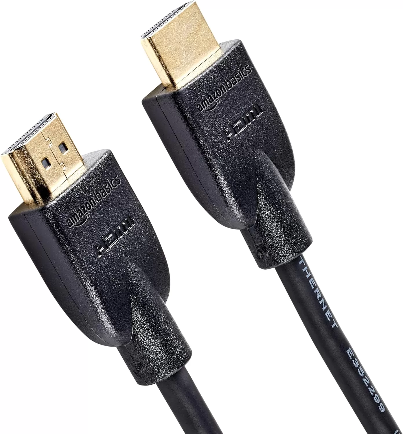 imageAmazon Basics HighSpeed 4K Ultra HD HDMI 20 CableCord 3ft  09m 18 Gbps 60 Hz 2160p 48 bit MaletoMale Ethernet Ready 3D Black25 Feet
