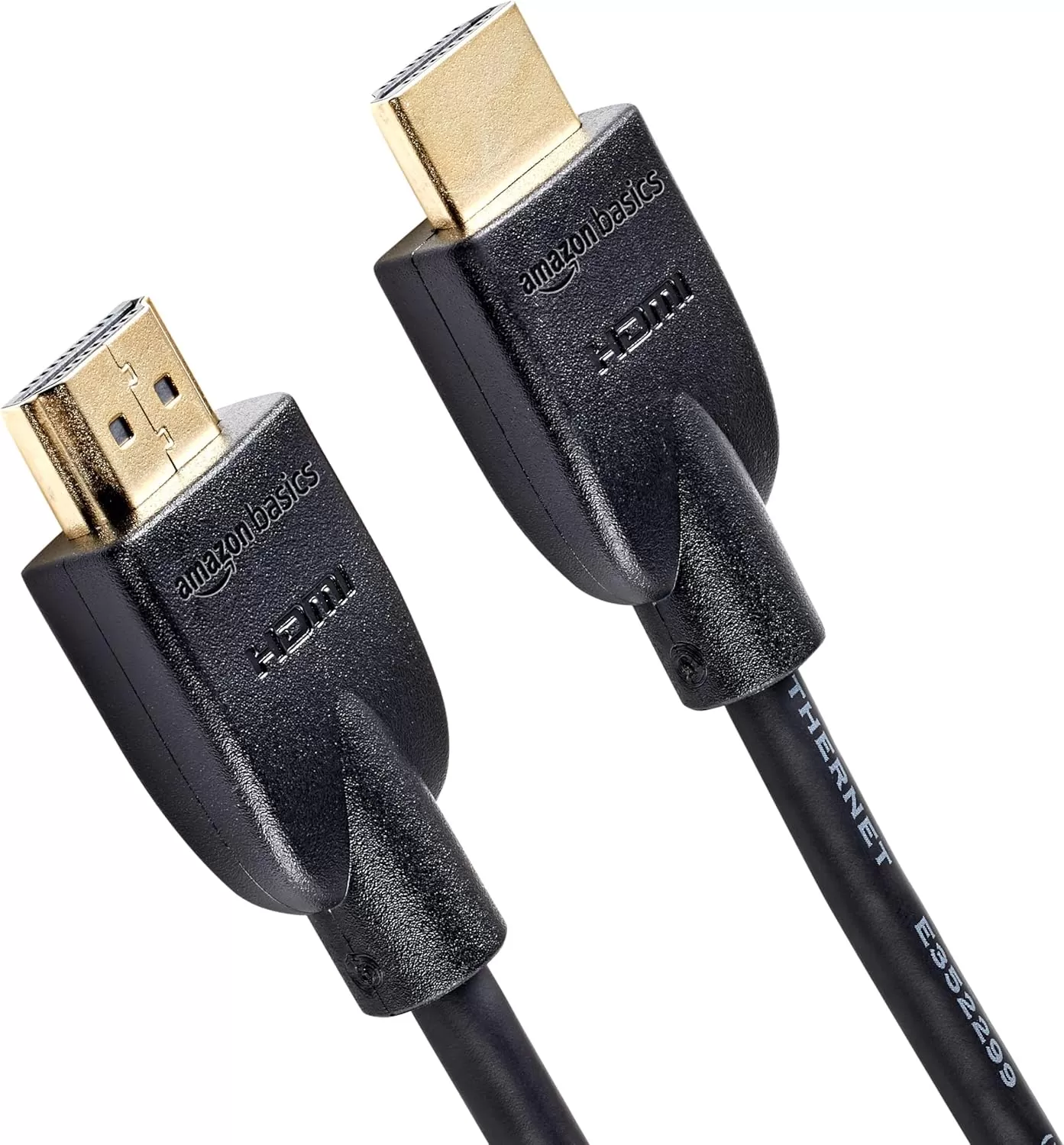 imageAmazon Basics HighSpeed 4K Ultra HD HDMI 20 CableCord 3ft  09m 18 Gbps 60 Hz 2160p 48 bit MaletoMale Ethernet Ready 3D Black3 Feet