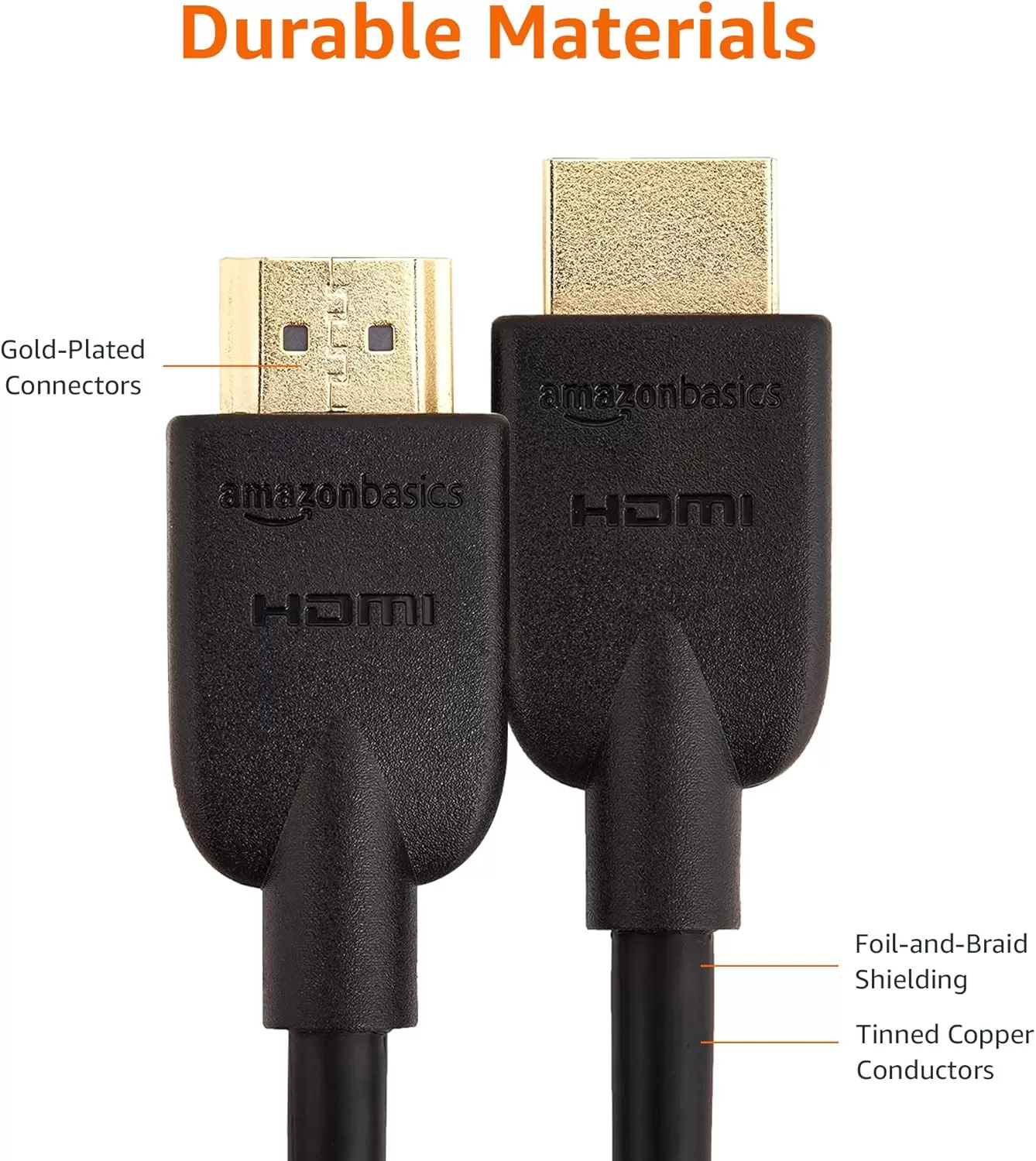 imageAmazon Basics HighSpeed 4K Ultra HD HDMI 20 CableCord 6 feet 1Pack Case of 84 18 Gbps 60 Hz 2160p 48 bit MaletoMale Ethernet Ready 3D Black3 Feet