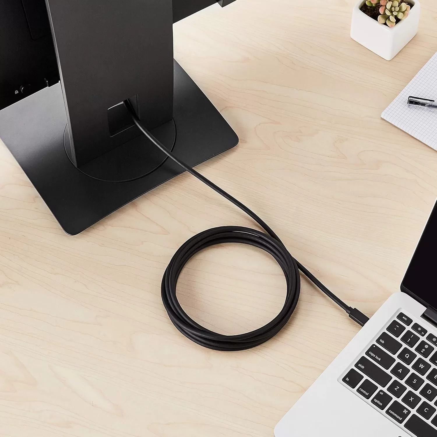 imageAmazon Basics Mini DisplayPort Male to HDMI Male Cable 1080p GoldPlated Plugs 6 Foot Black for Personal Computer10Feet