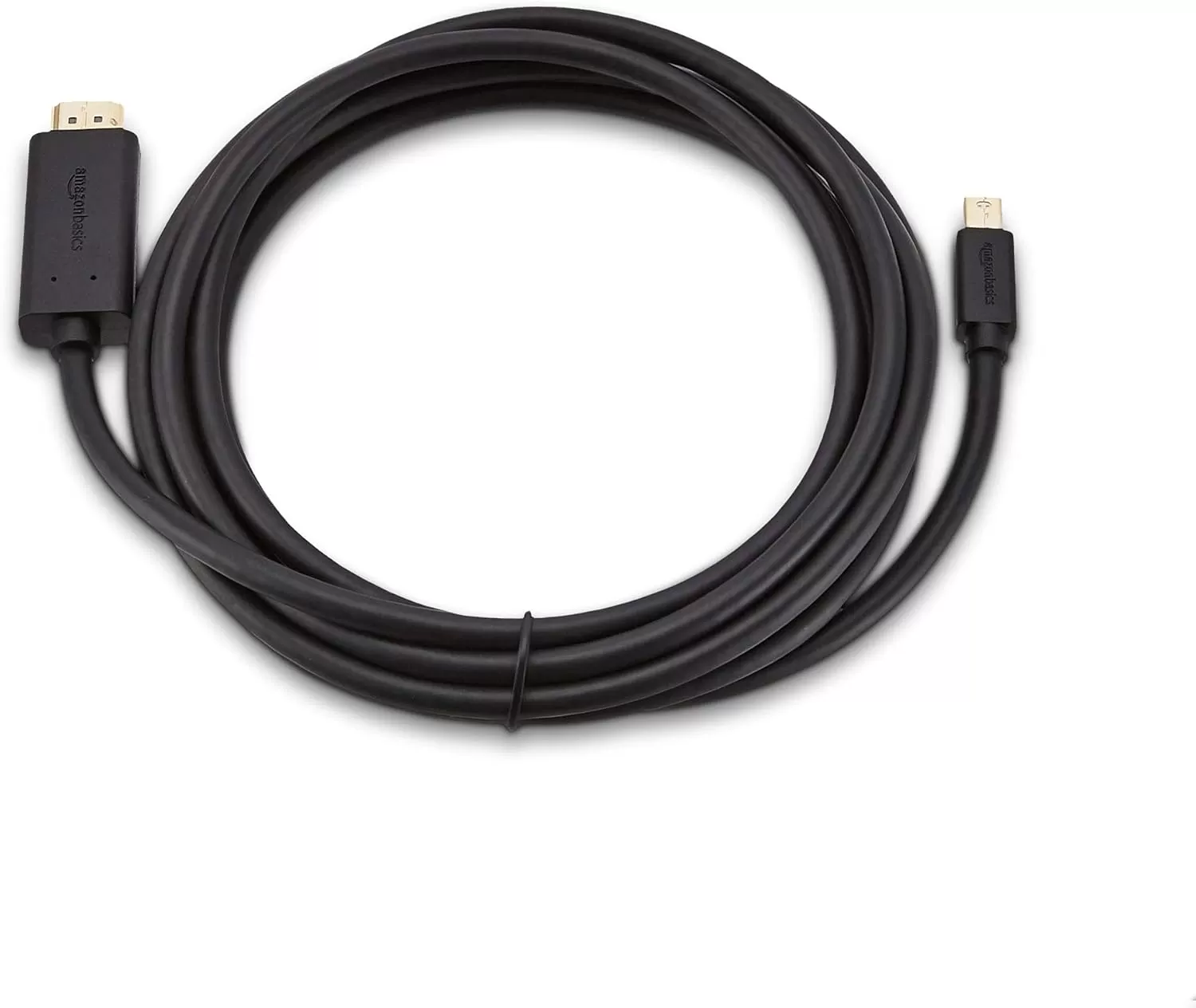 imageAmazon Basics Mini DisplayPort Male to HDMI Male Cable 1080p GoldPlated Plugs 6 Foot Black for Personal Computer10Feet