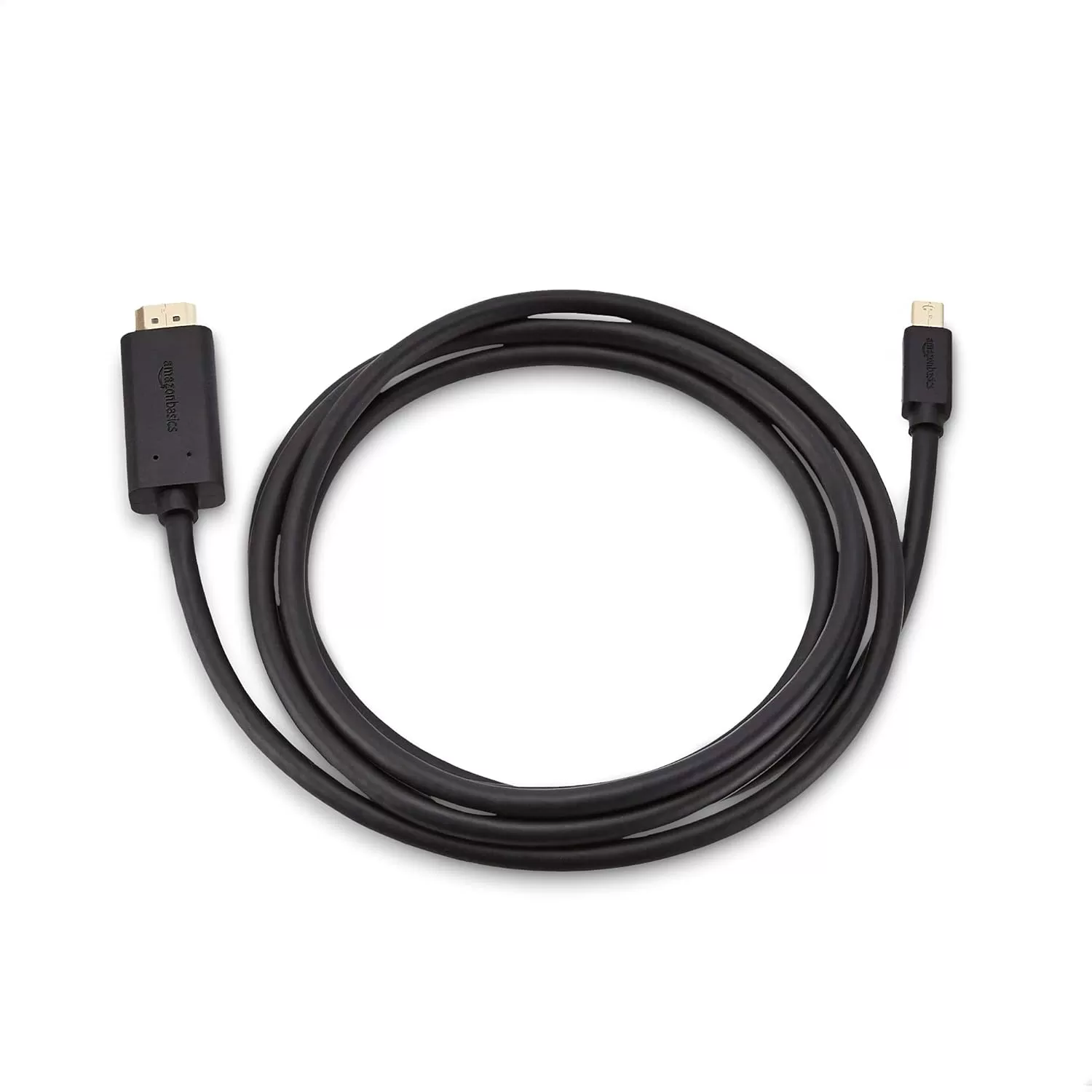 imageAmazon Basics Mini DisplayPort Male to HDMI Male Cable 1080p GoldPlated Plugs 6 Foot Black for Personal Computer6Feet