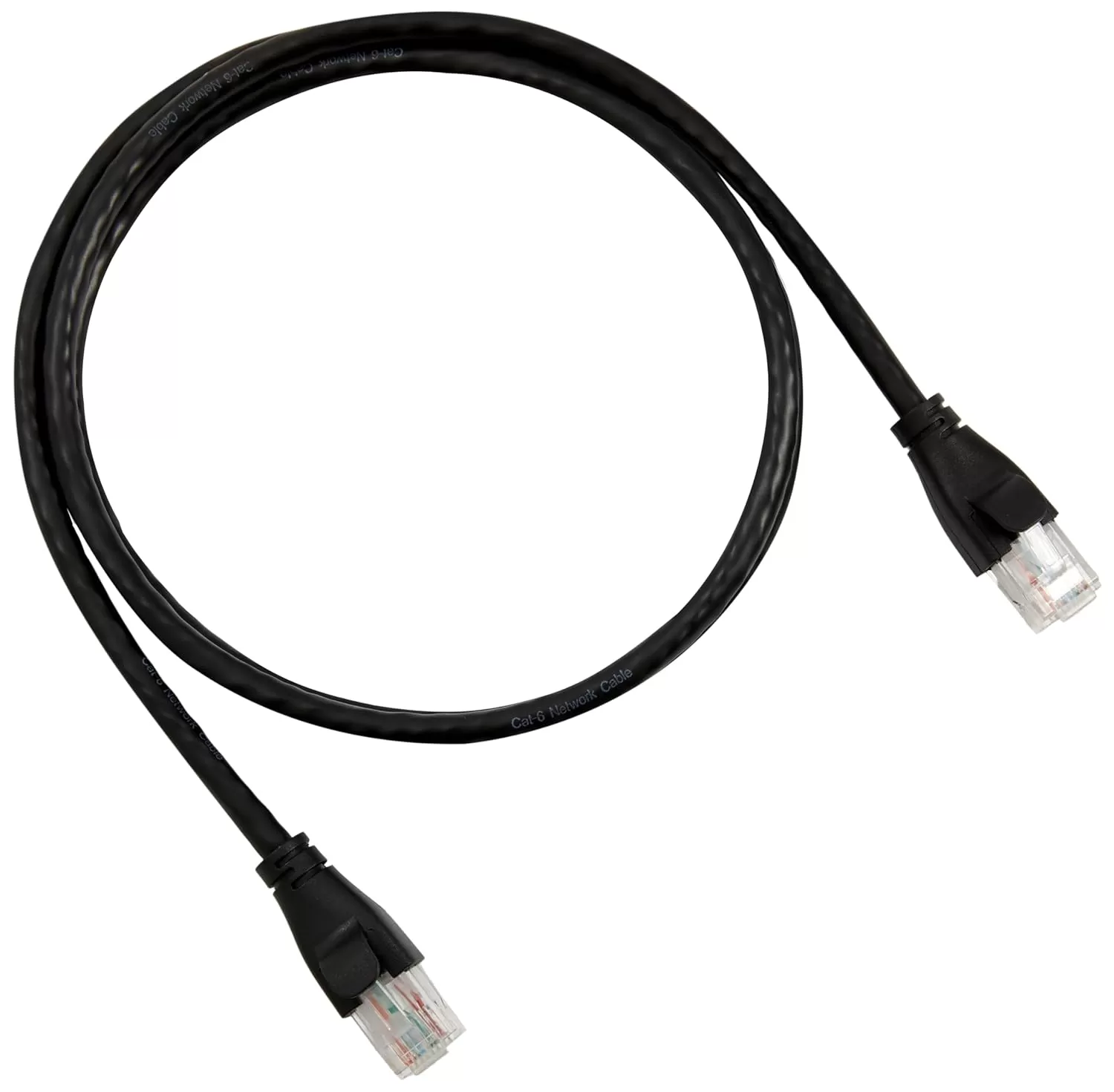 imageAmazon Basics RJ45 Cat6 Ethernet Network Cable for Fast Gaming 1Gbps Transfer Speed Durable GoldPlated Connectors 25 Foot 76 Meters Black3 Foot
